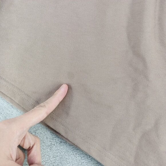 Automet Sweatshorts Size SMALL(4-6) Rayon Casual Terry Knit Taupe Athleisure - Picture 9 of 10